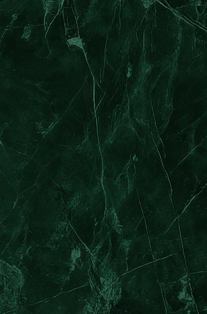 Dark green marble texture with natural veining and subtle variations in tone.